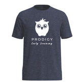 Prodigy Early Learning - Classic Logo Heathered Navy Blue Short Sleeve Tee